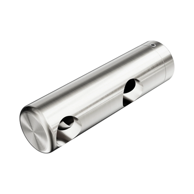 Nero Mecca Care Make Your Own 25mm Grab Rail Double Towel Bracket Left, Brushed Nickel