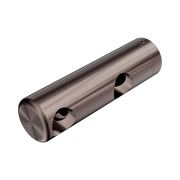 Nero Mecca Care Make Your Own 25mm Grab Rail Double Towel Bracket Left, Brushed Bronze