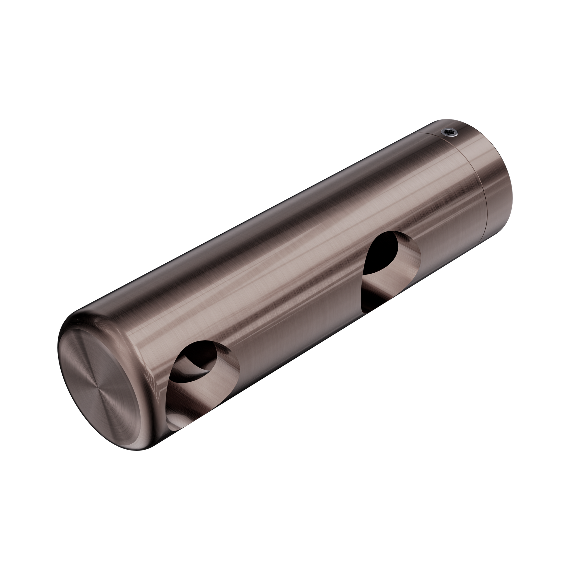 Nero Mecca Care Make Your Own 25mm Grab Rail Double Towel Bracket Left, Brushed Bronze