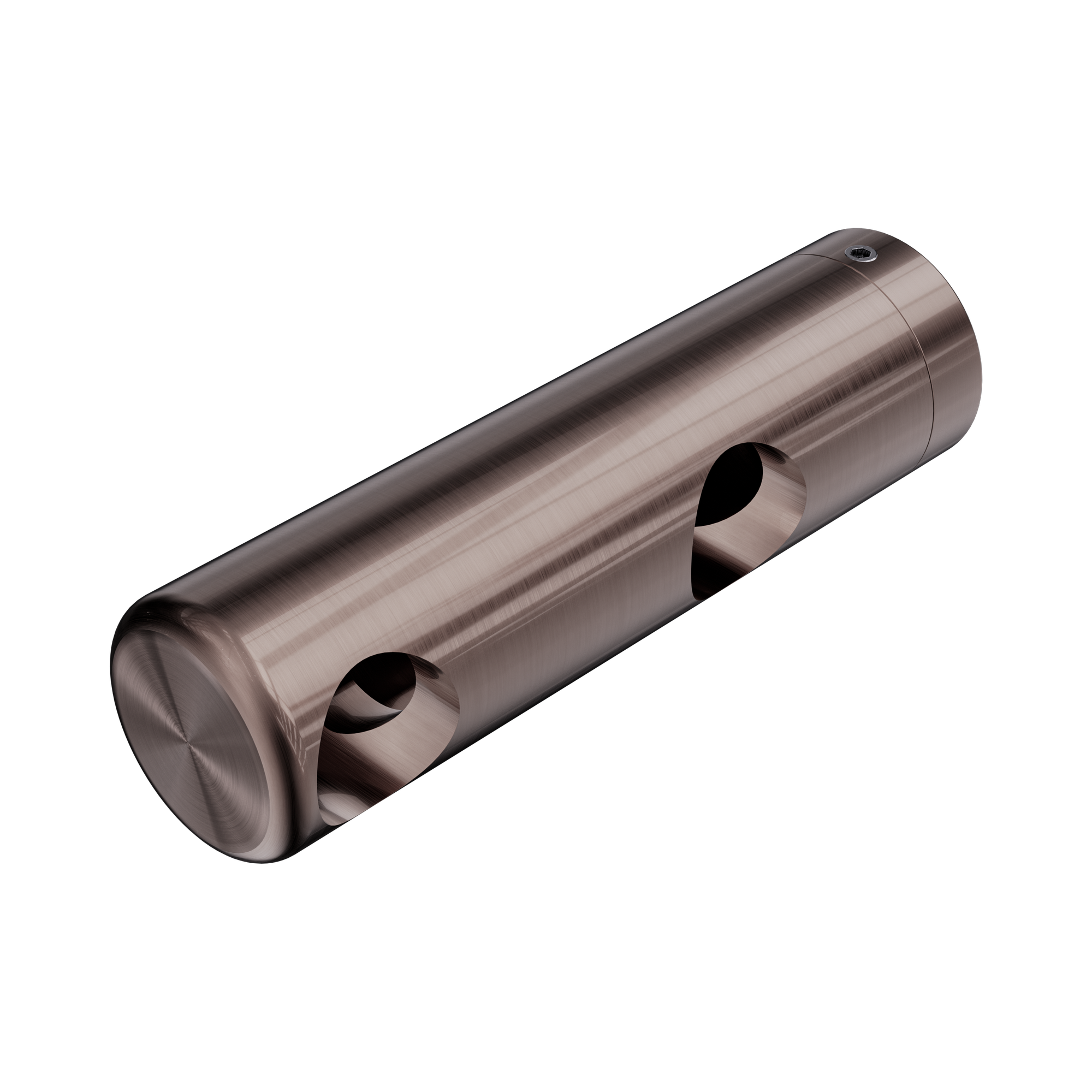 Nero Mecca Care Make Your Own 25mm Grab Rail Double Towel Bracket Left, Brushed Bronze