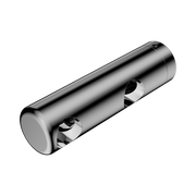 Nero Mecca Care Make Your Own 25mm Grab Rail Double Towel Bracket Left, Chrome