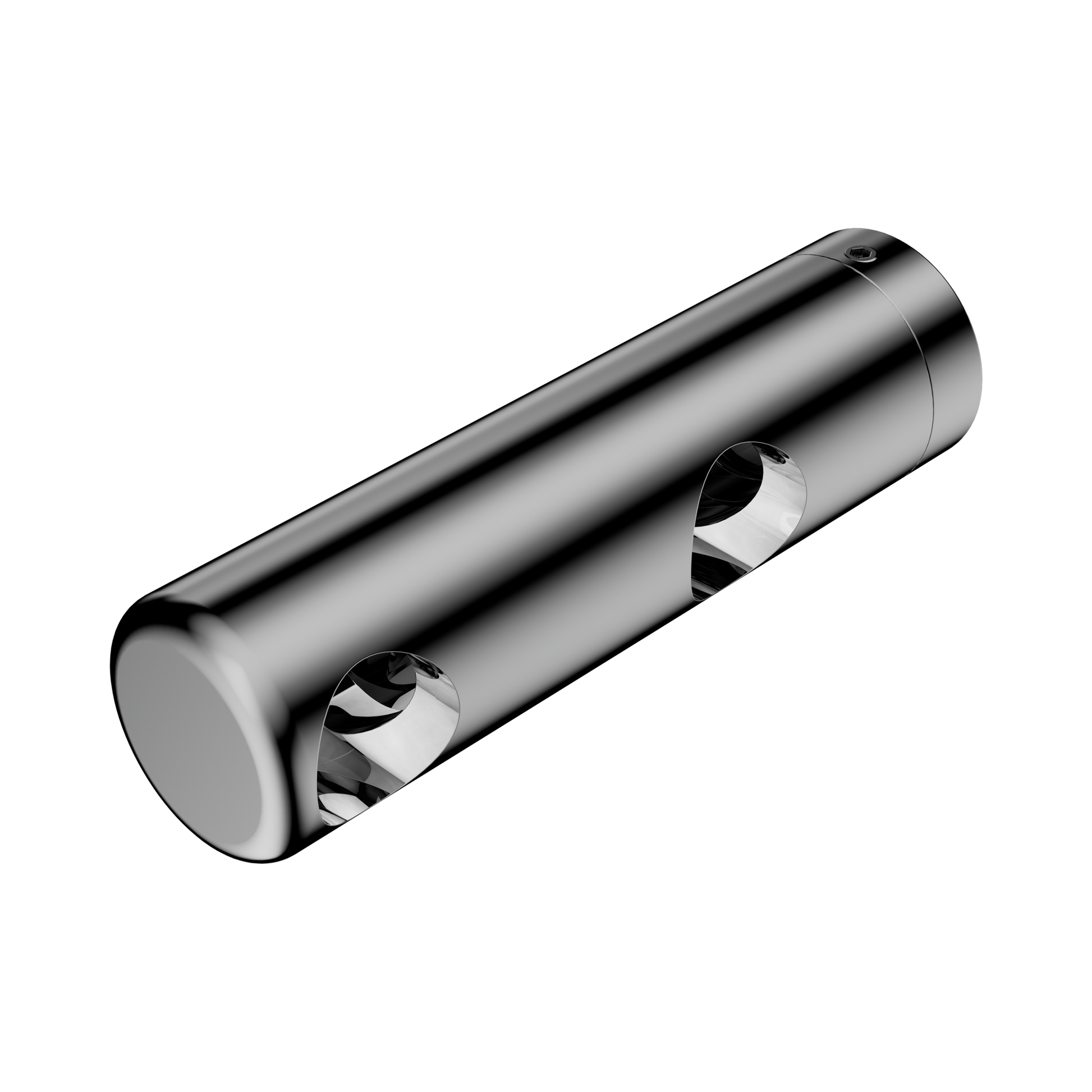 Nero Mecca Care Make Your Own 25mm Grab Rail Double Towel Bracket Left, Chrome