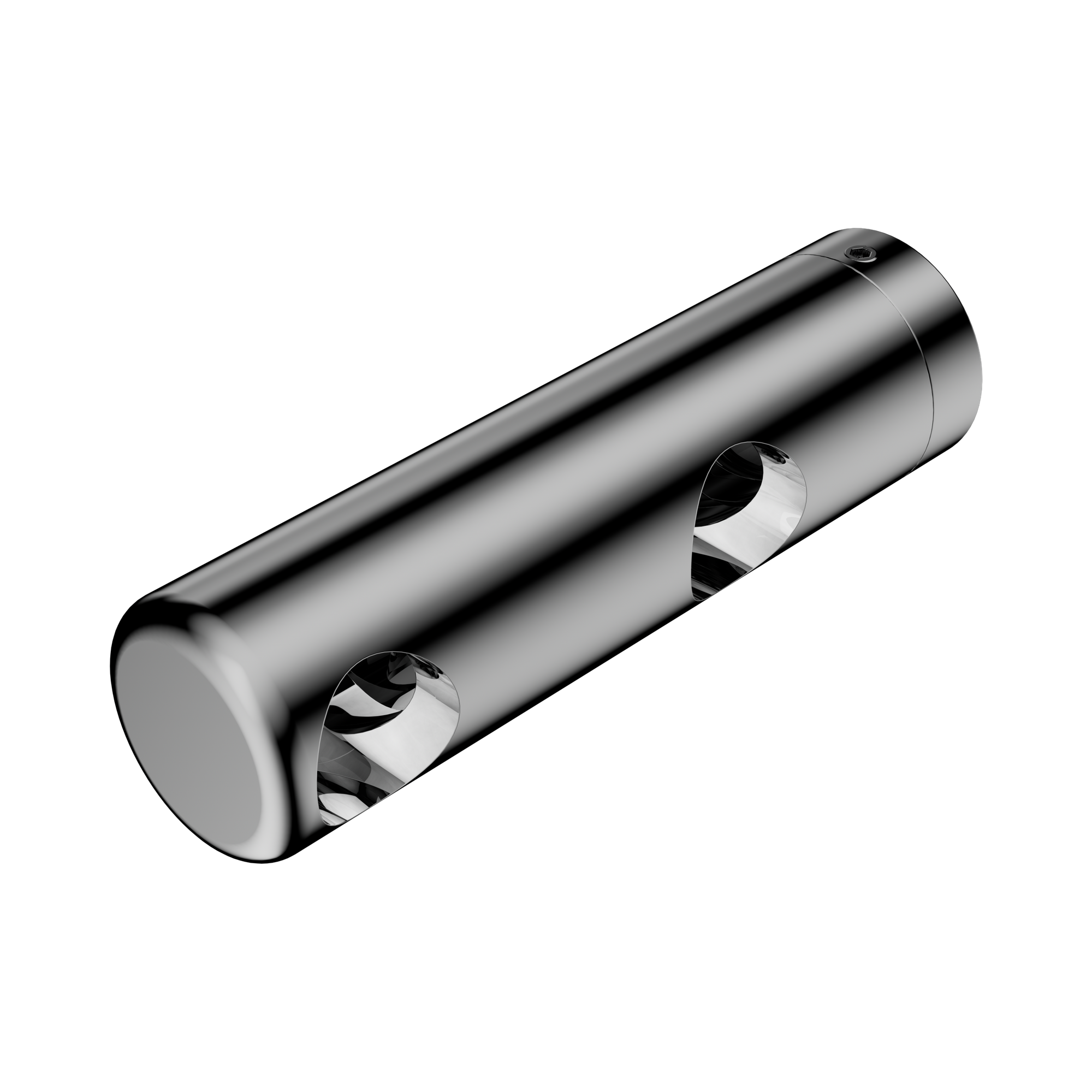 Nero Mecca Care Make Your Own 25mm Grab Rail Double Towel Bracket Left, Chrome