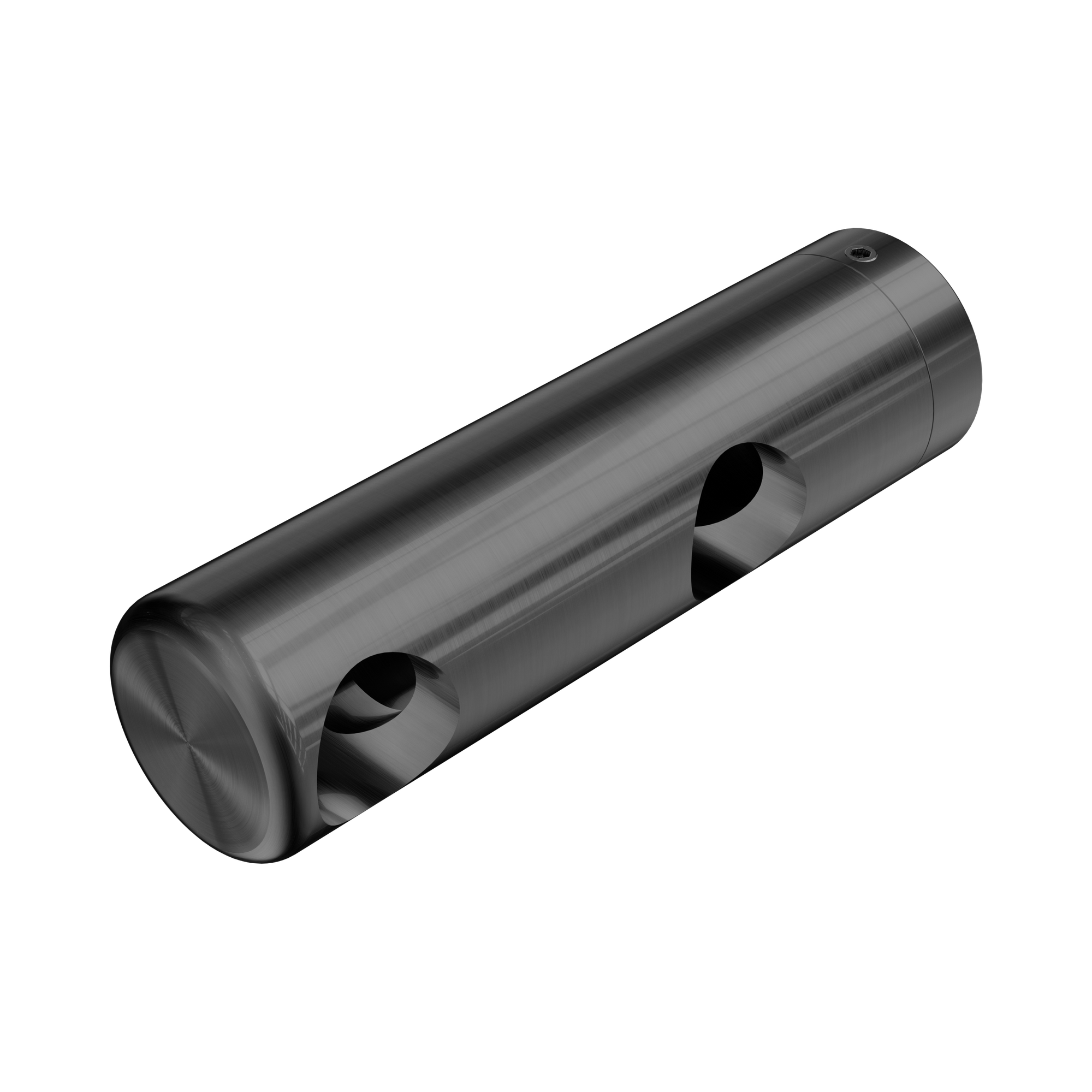 Nero Mecca Care Make Your Own 25mm Grab Rail Double Towel Bracket Left, Gun Metal