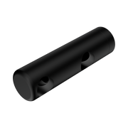 Nero Mecca Care Make Your Own 25mm Grab Rail Double Towel Bracket Left, Matte Black