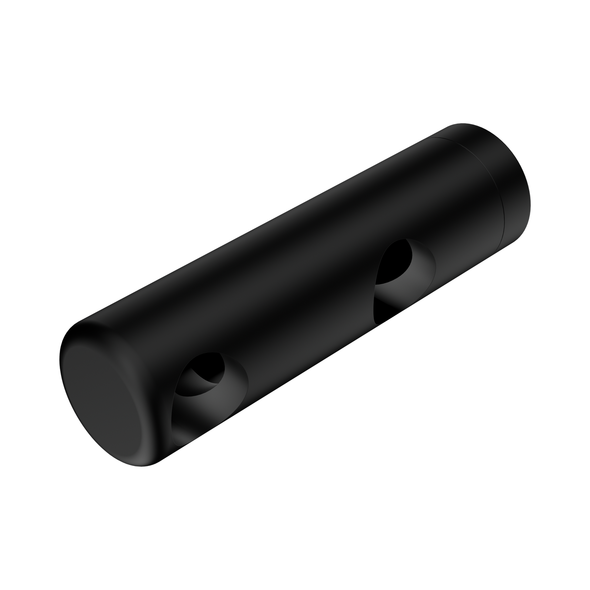Nero Mecca Care Make Your Own 25mm Grab Rail Double Towel Bracket Left, Matte Black