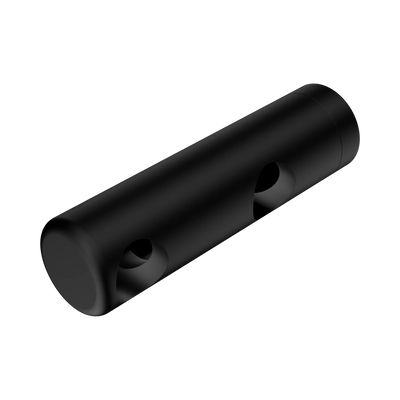 Nero Mecca Care Make Your Own 25mm Grab Rail Double Towel Bracket Left, Matte Black