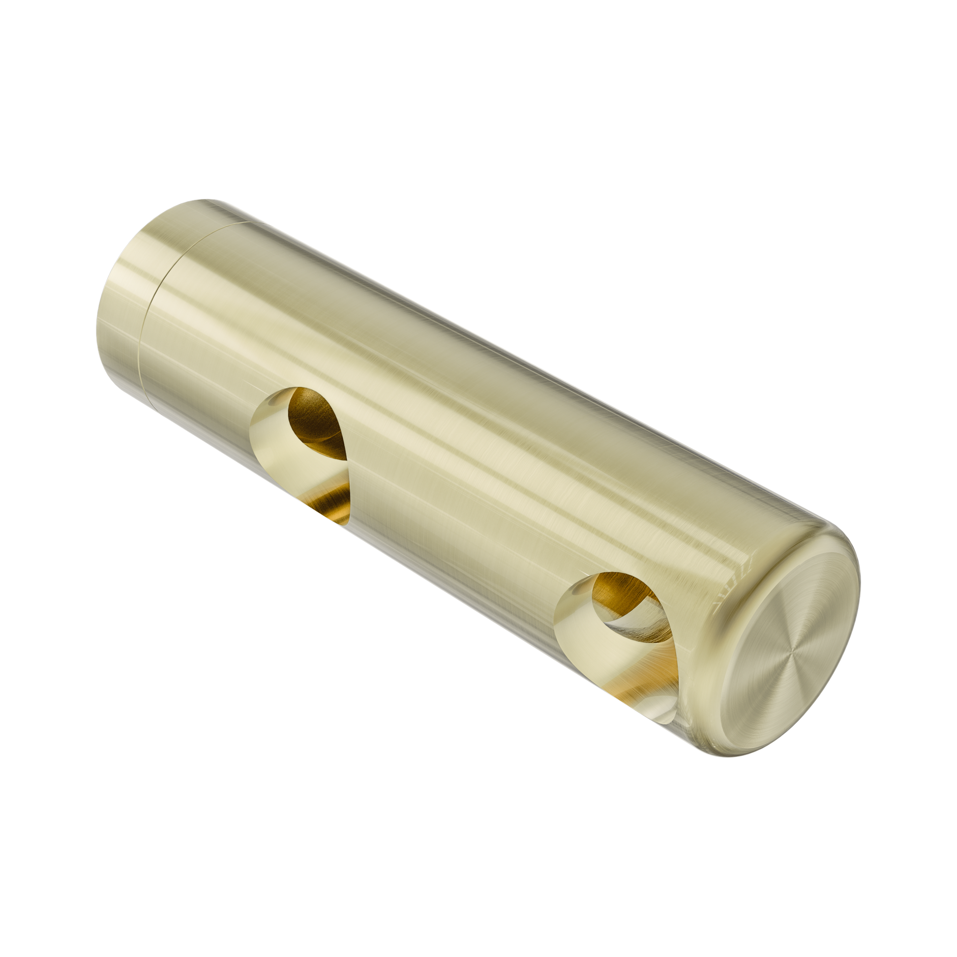 Nero Mecca Care Make Your Own 25mm Grab Rail Double Towel Bracket Right, Brushed Gold
