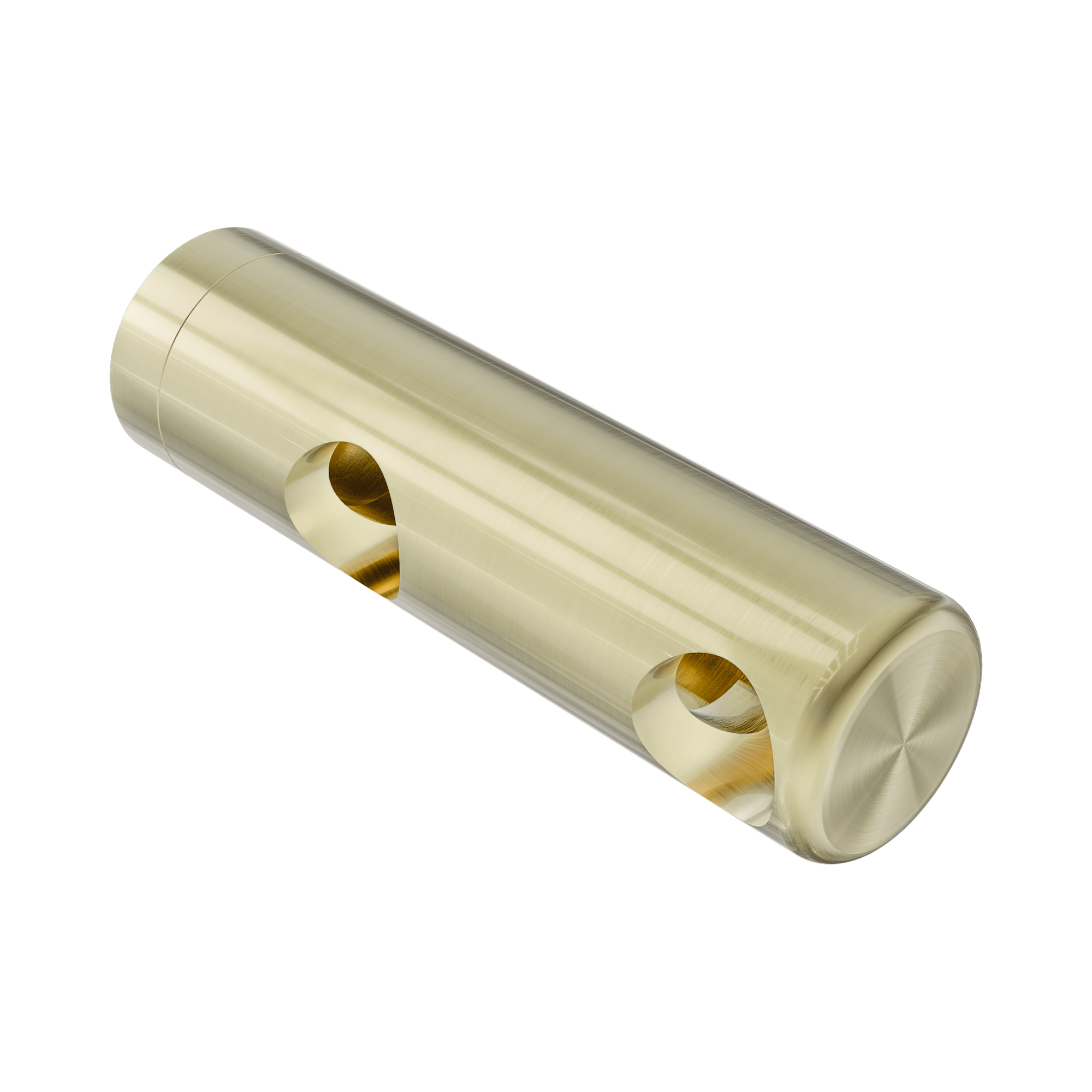 Nero Mecca Care Make Your Own 25mm Grab Rail Double Towel Bracket Right, Brushed Gold