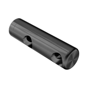 Nero Mecca Care Make Your Own 25mm Grab Rail Double Towel Bracket Right, Gun Metal