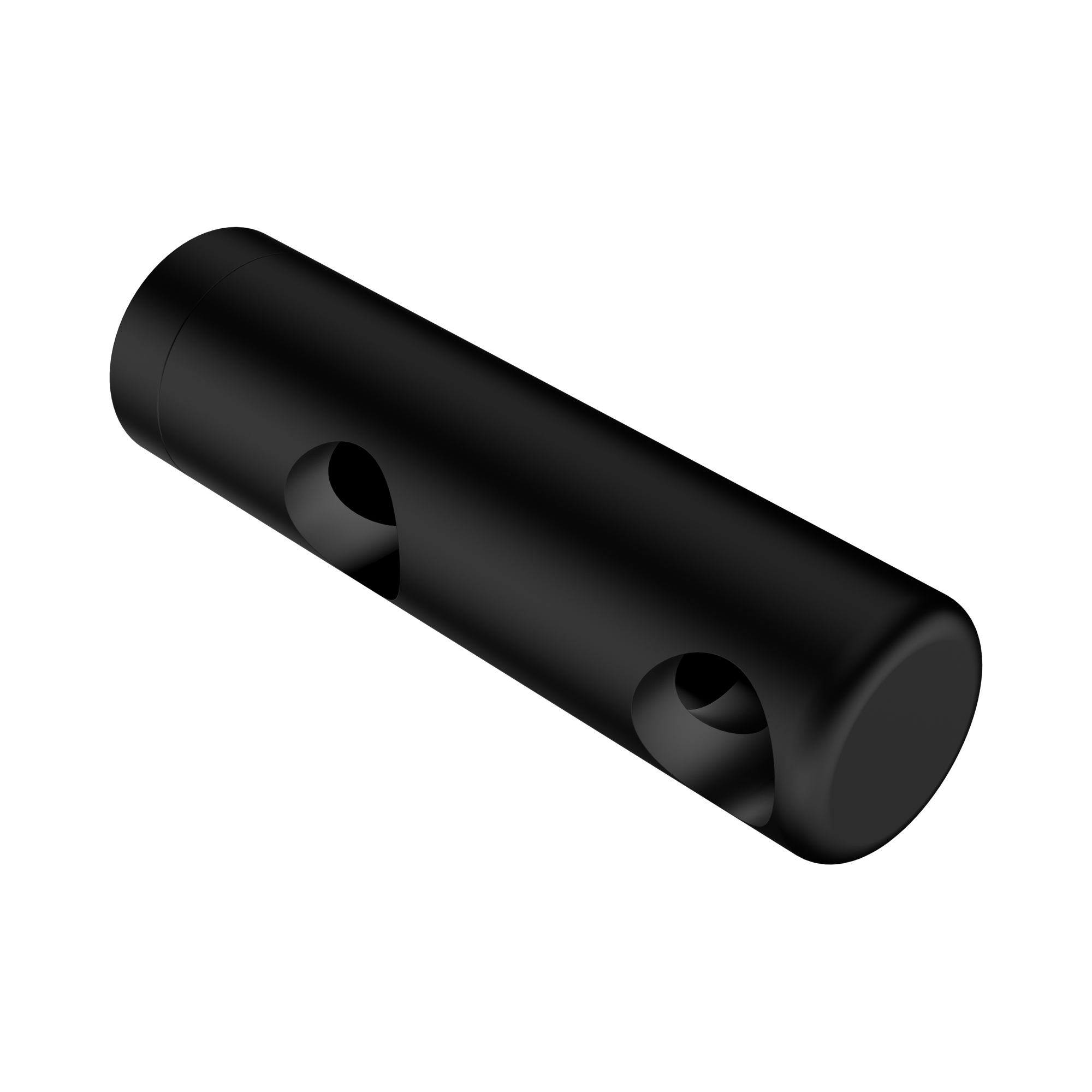 Nero Mecca Care Make Your Own 25mm Grab Rail Double Towel Bracket Right, Matte Black