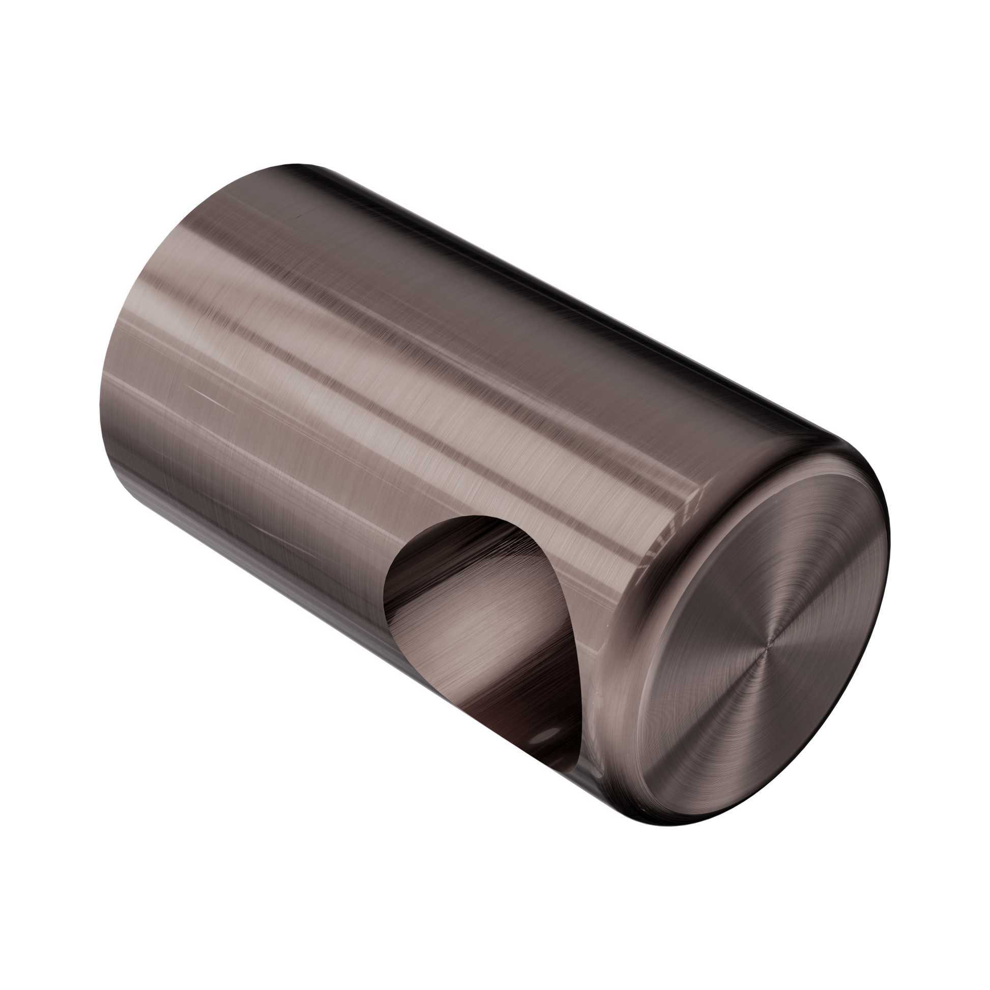 Nero Mecca Care Make Your Own 32mm Grab Rail End Bracket, Brushed Bronze