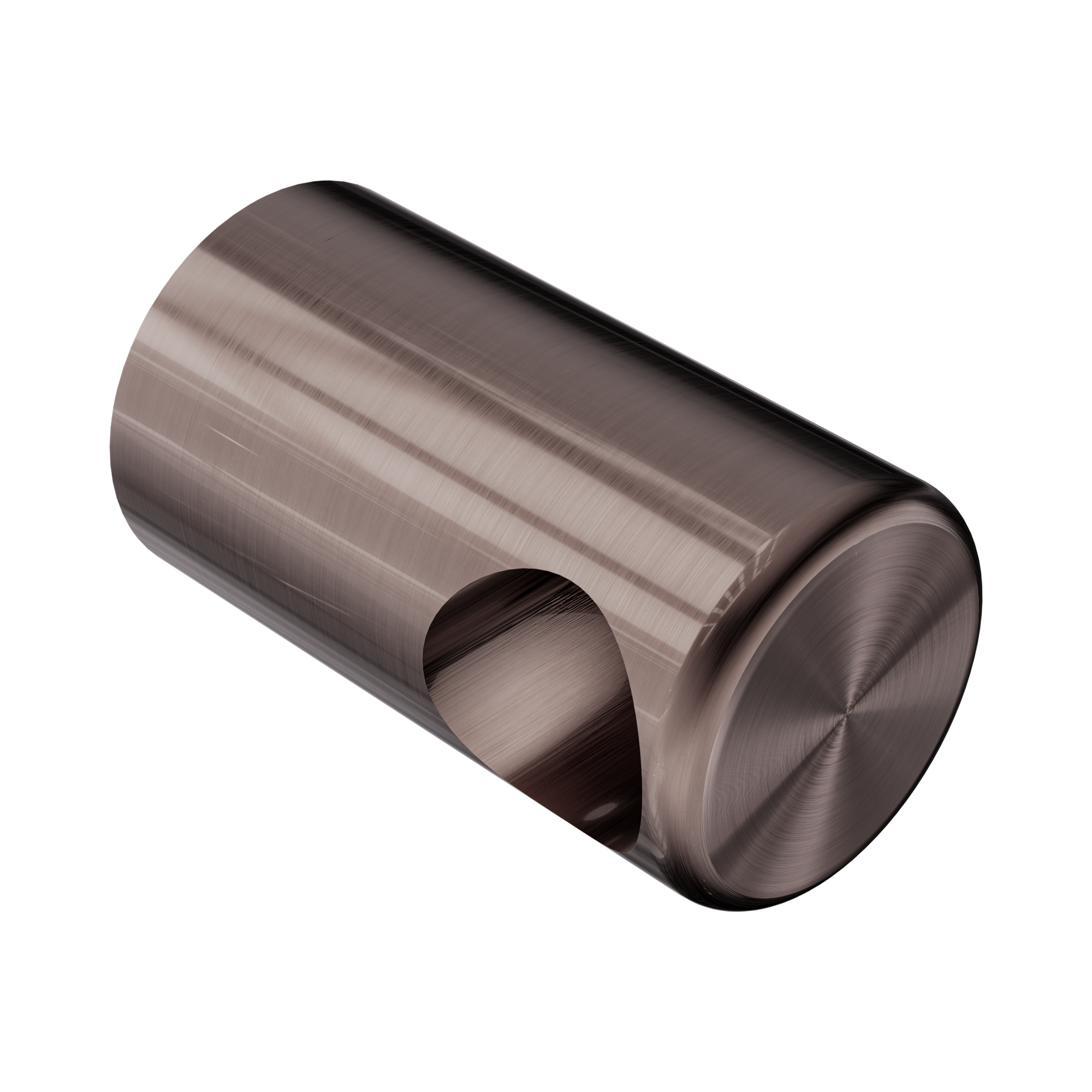 Nero Mecca Care Make Your Own 32mm Grab Rail End Bracket, Brushed Bronze