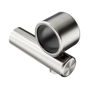 Nero Mecca Care Make Your Own 32mm Hand Rail Undermount Mid Bracket, Brushed Nickel