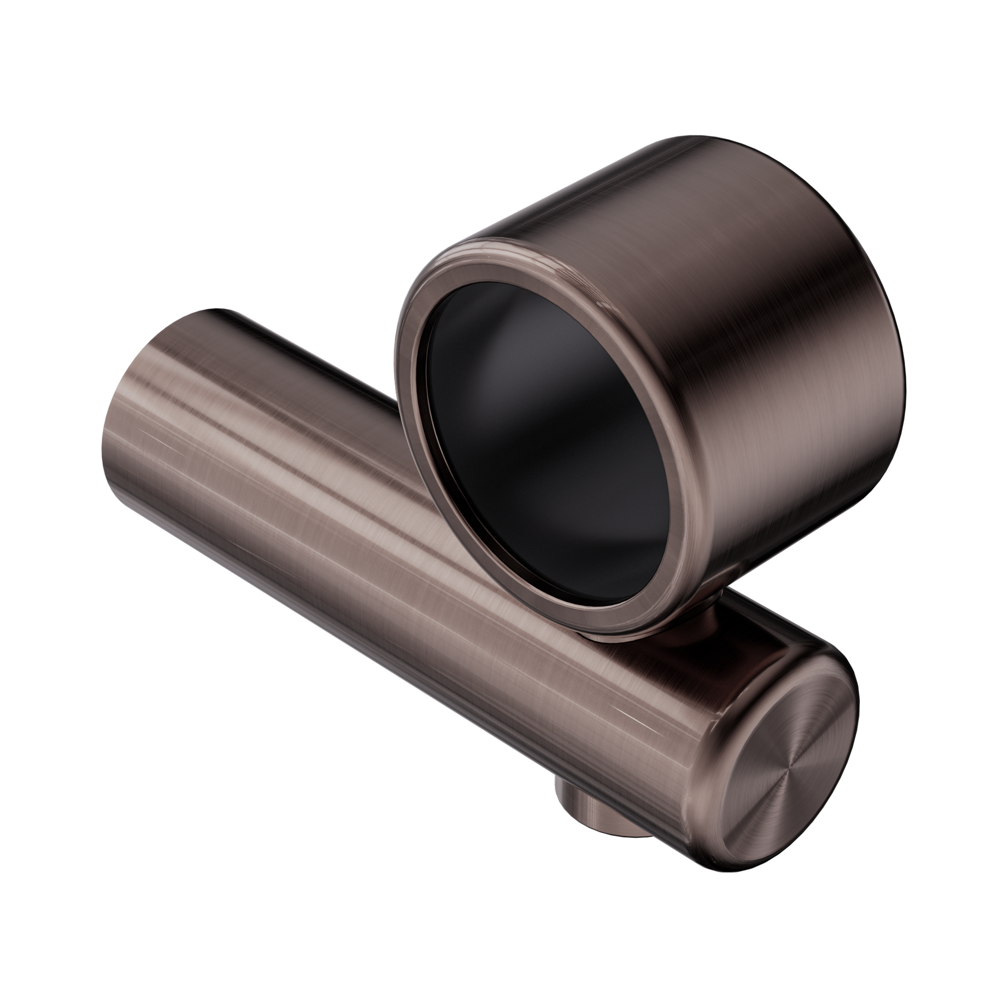 Nero Mecca Care Make Your Own 32mm Hand Rail Undermount Mid Bracket, Brushed Bronze