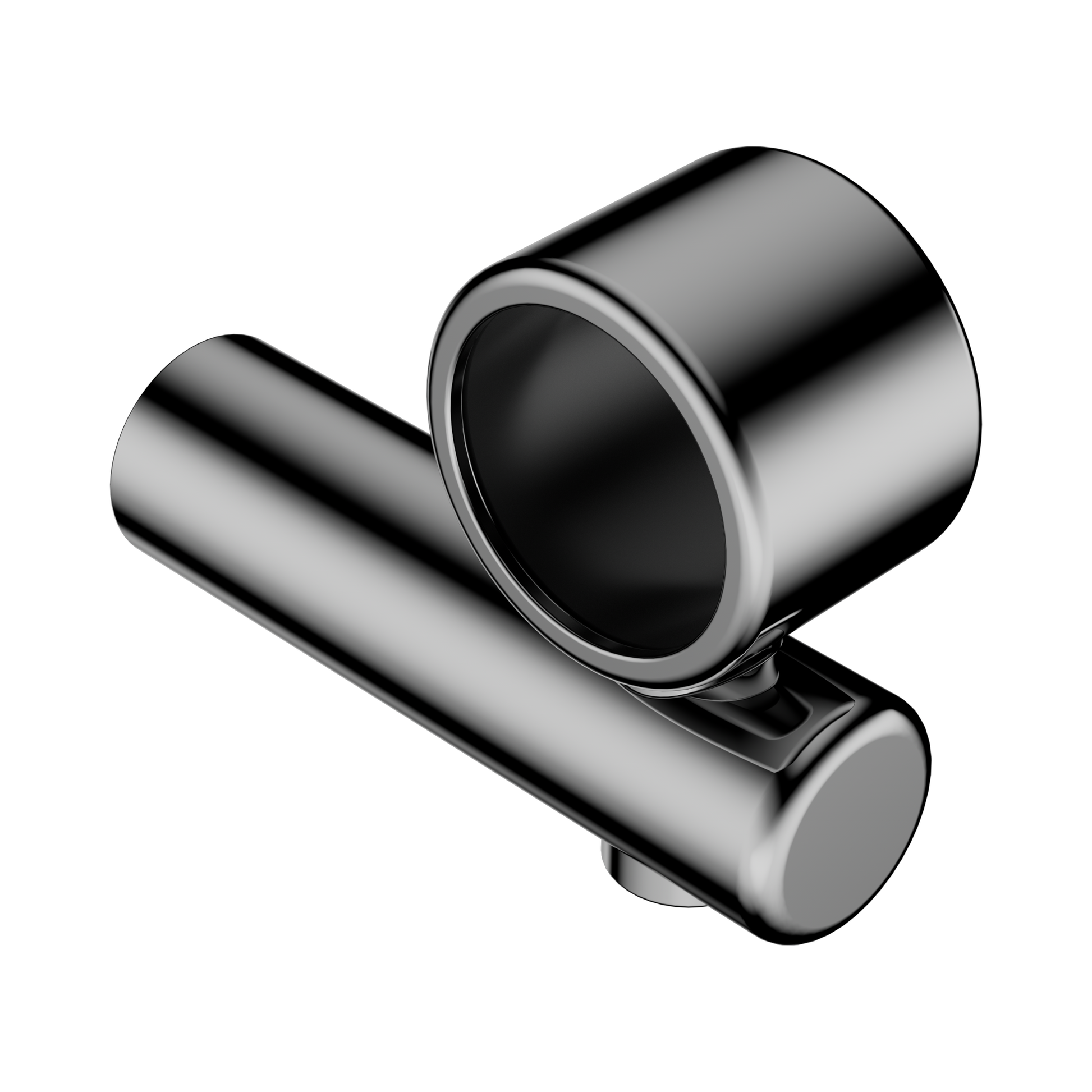 Nero Mecca Care Make Your Own 32mm Hand Rail Undermount Mid Bracket, Chrome