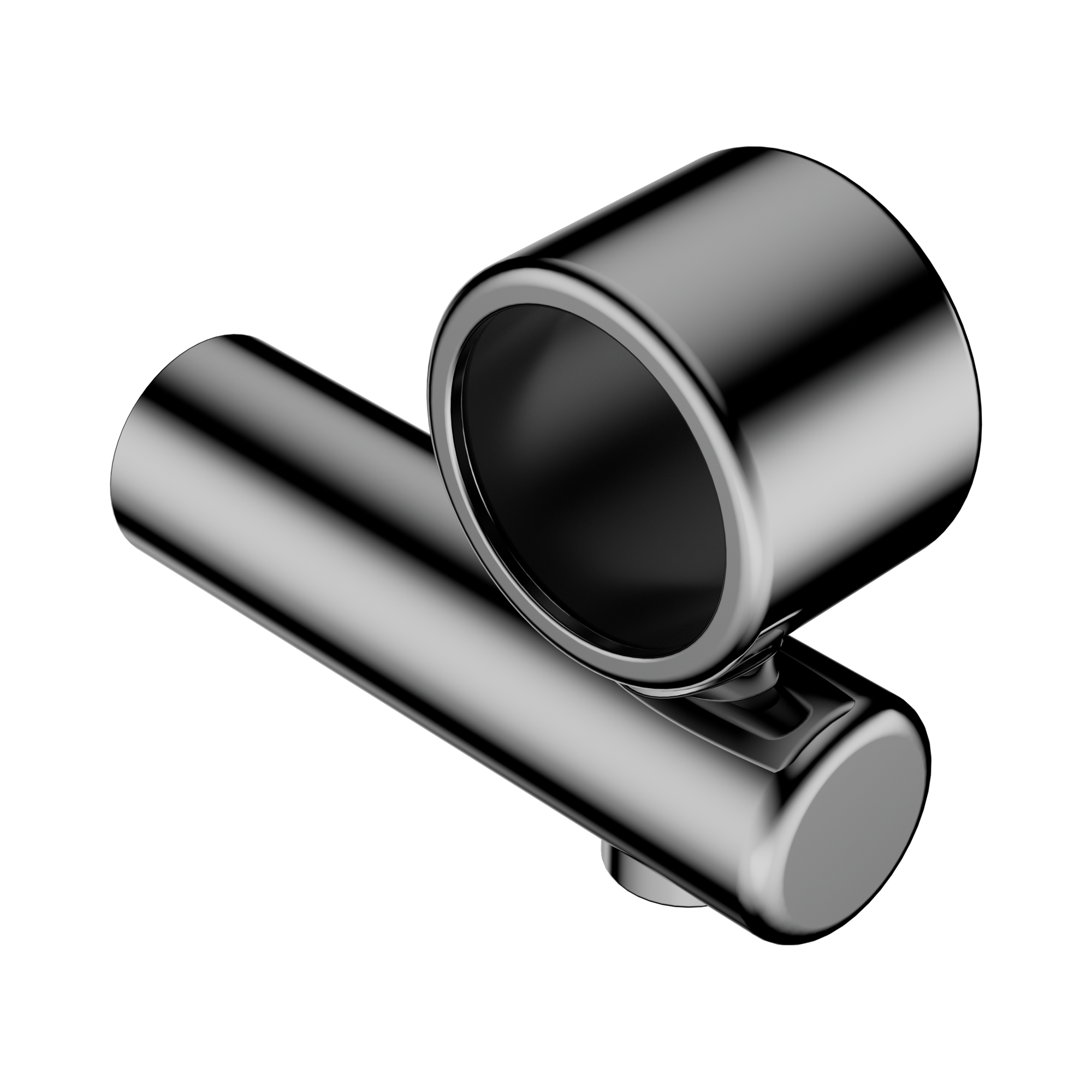 Nero Mecca Care Make Your Own 32mm Hand Rail Undermount Mid Bracket, Chrome