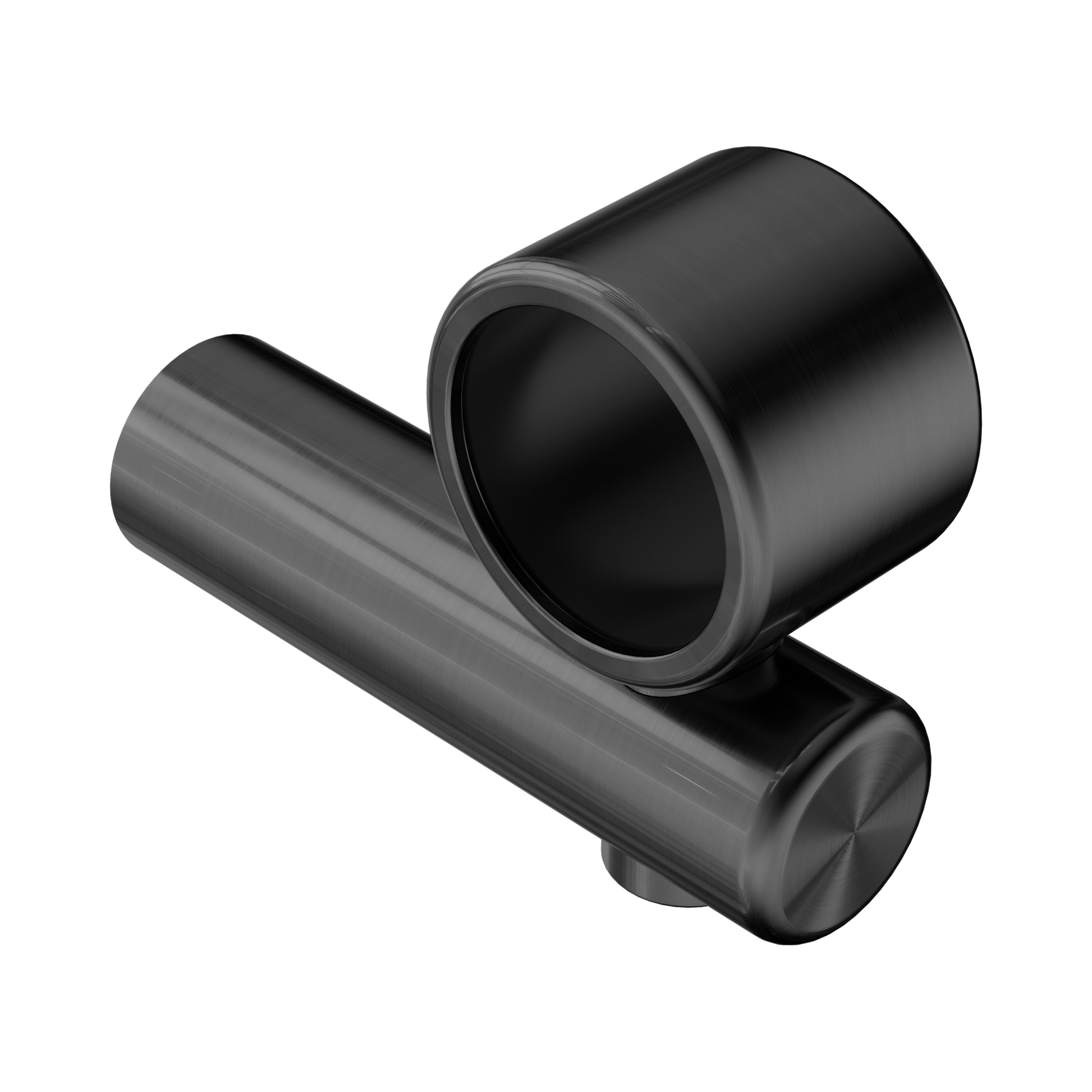 Nero Mecca Care Make Your Own 32mm Hand Rail Undermount Mid Bracket, Gun Metal