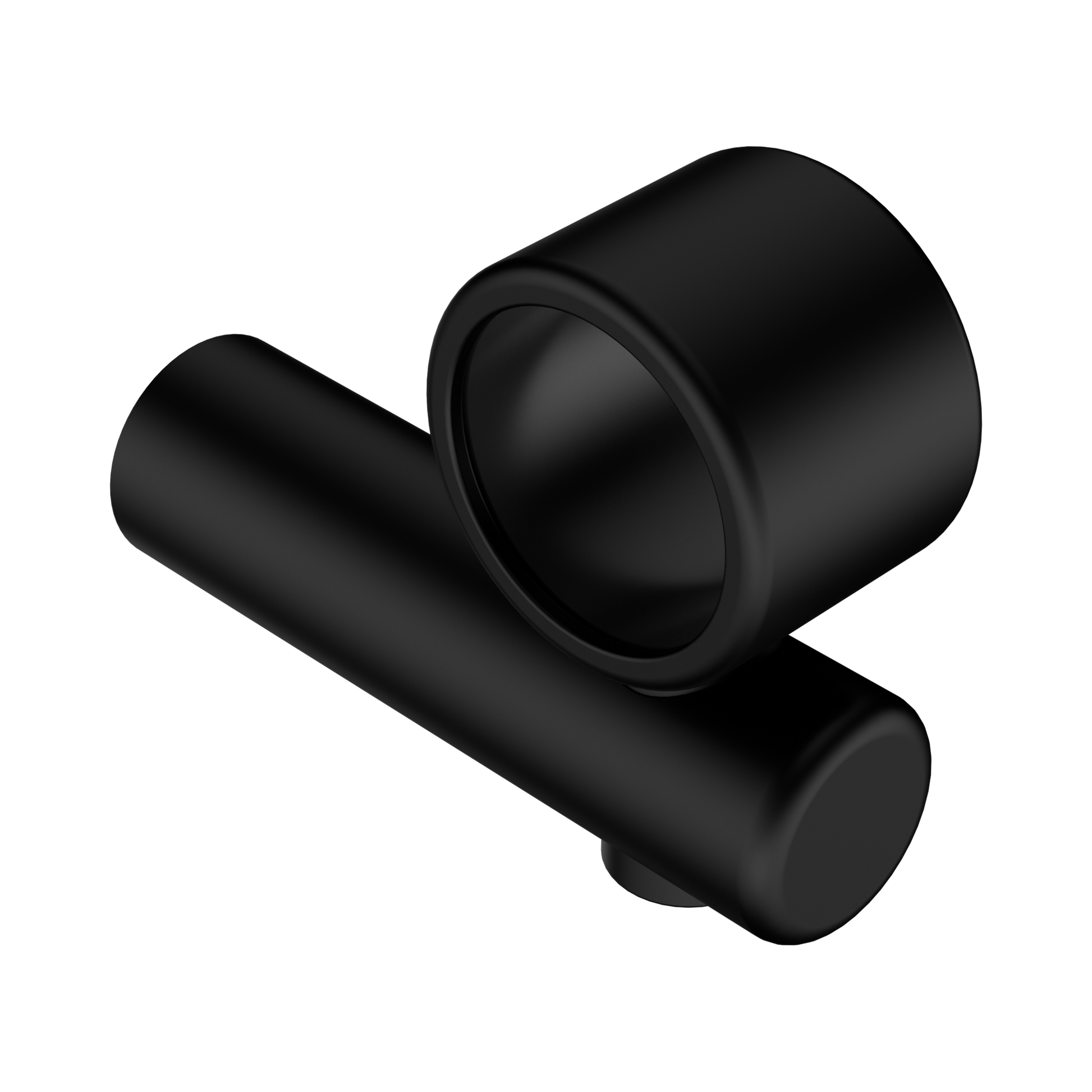 Nero Mecca Care Make Your Own 32mm Hand Rail Undermount Mid Bracket, Matte Black