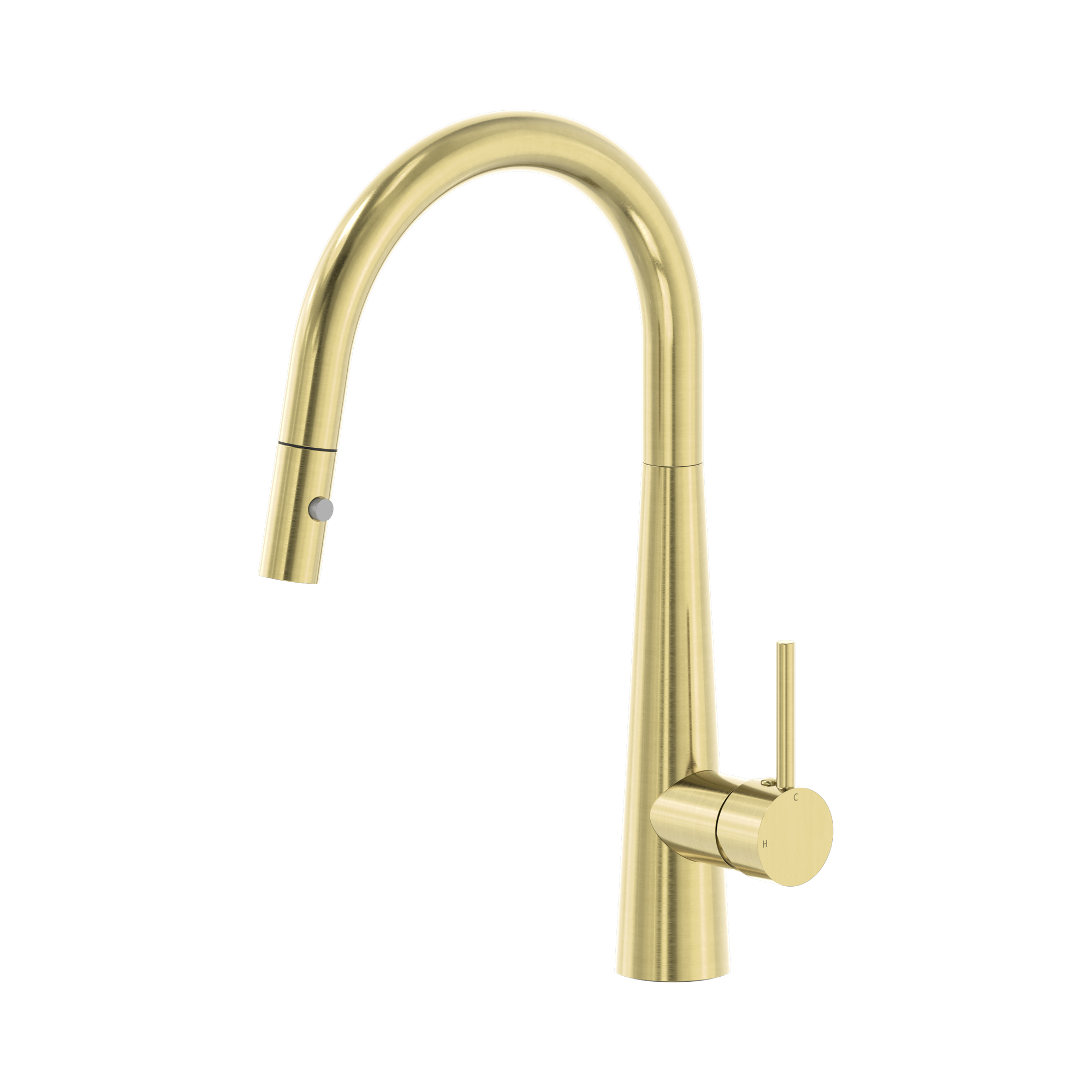 Nero Dolce Pull Out Sink Mixer With Vegie Spray Function, Brushed Gold