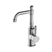 Nero York Basin Mixer With Metal Lever, Chrome