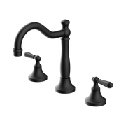 Nero York Basin Set With Metal Lever, Matte Black
