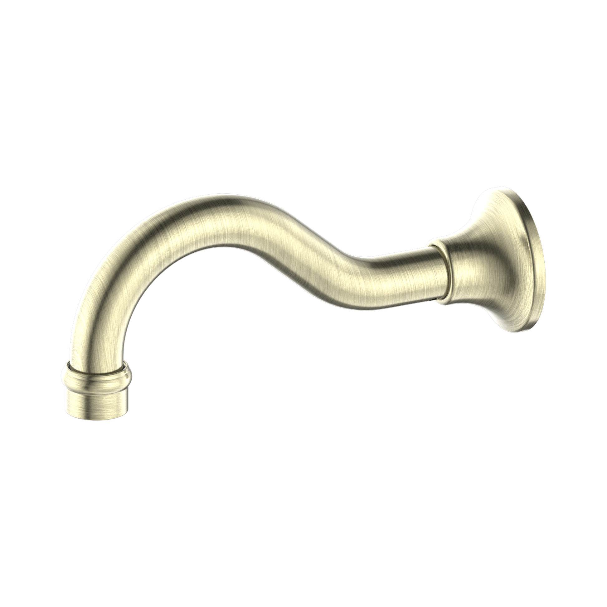 Nero York Bath Spout Only Aged Brass