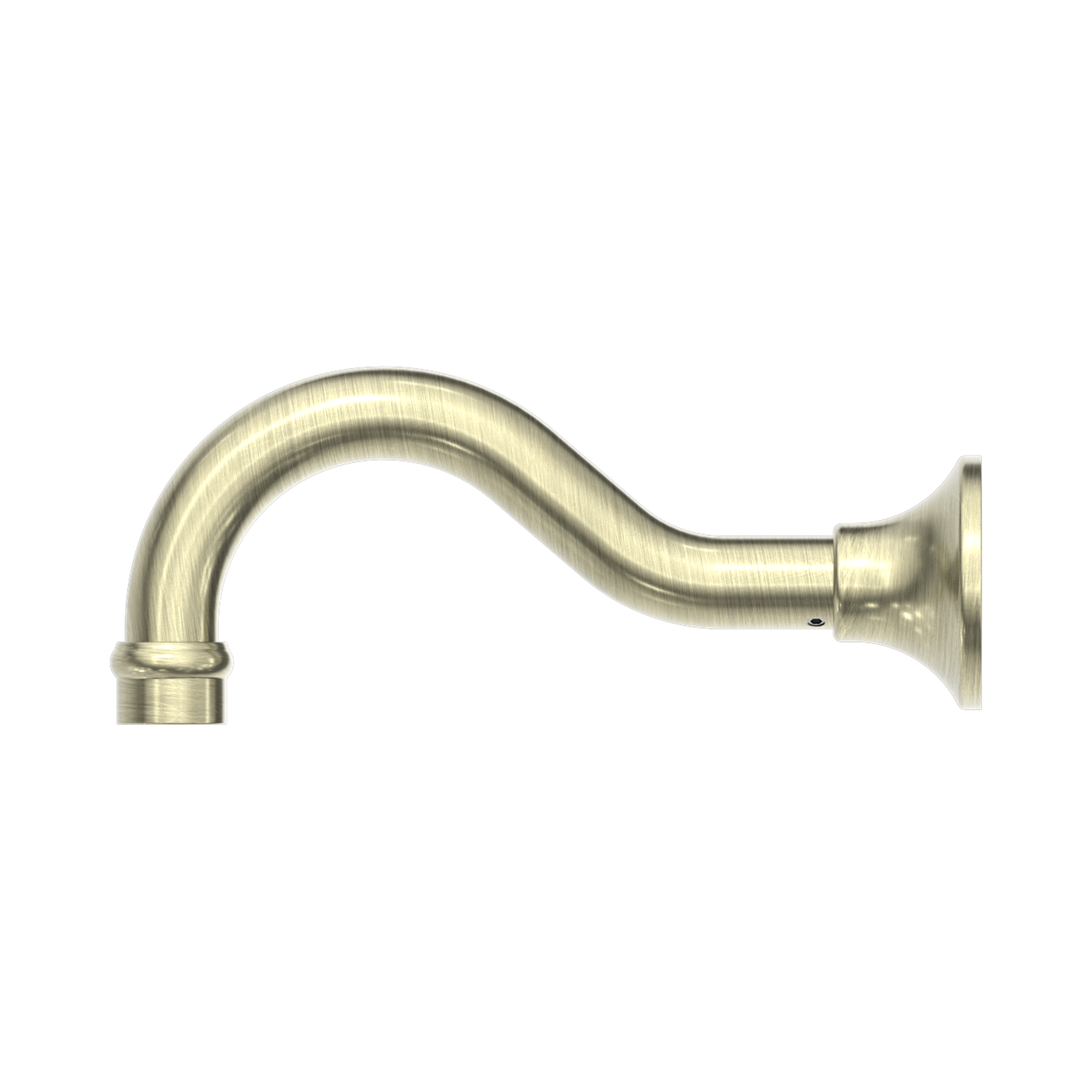 Nero York Bath Spout Only Aged Brass