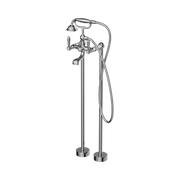 Nero York Freestanding Bath Set With Metal Hand Shower, Chrome