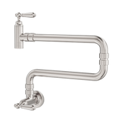 Nero York Wall Mounted Pot Filler, Brushed Nickel