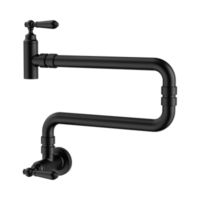 Nero York Wall Mounted Pot Filler, Matte Black