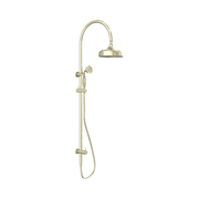 Nero York Twin Shower With Metal Hand Shower Aged Brass