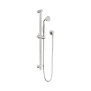 Nero York Shower Rail With Metal Hand Shower, Brushed Nickel