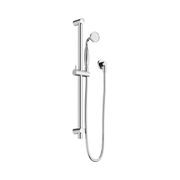 Nero York Shower Rail With Metal Hand Shower, Chrome