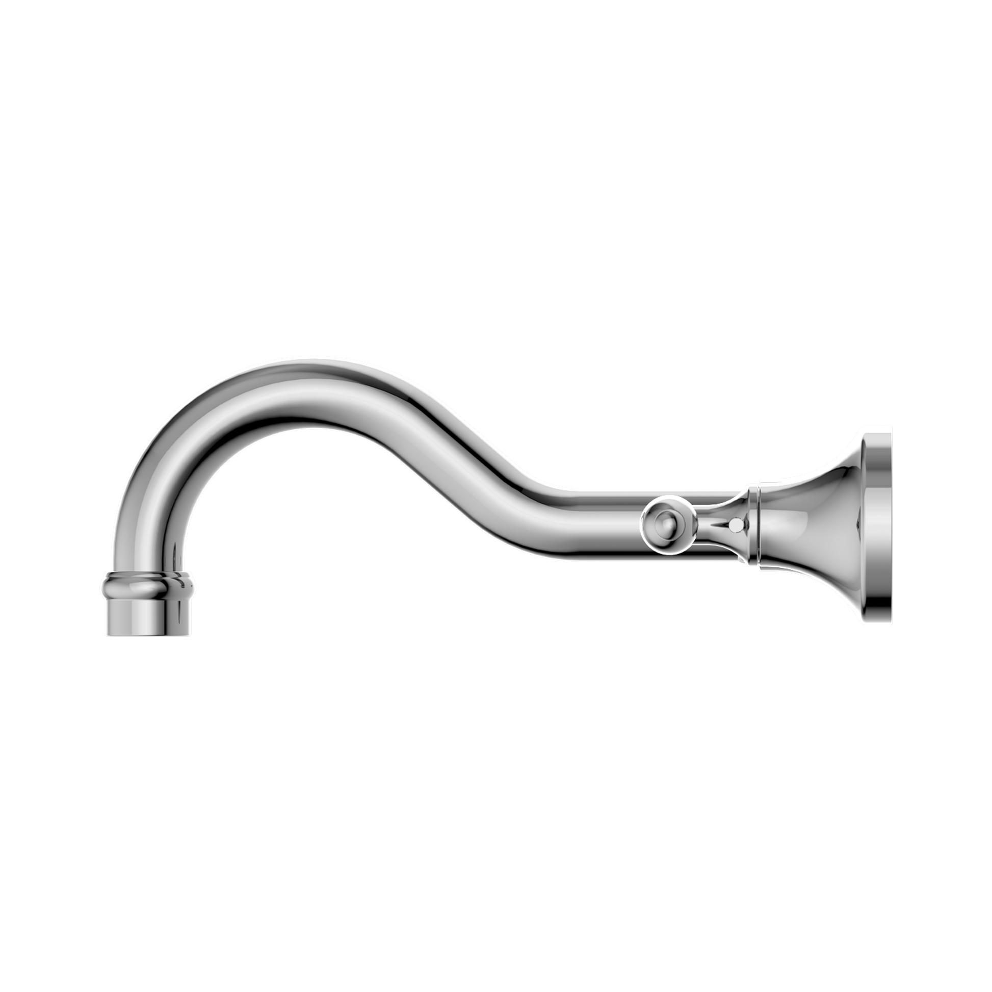Nero York Wall Basin Set With Metal Lever, Chrome