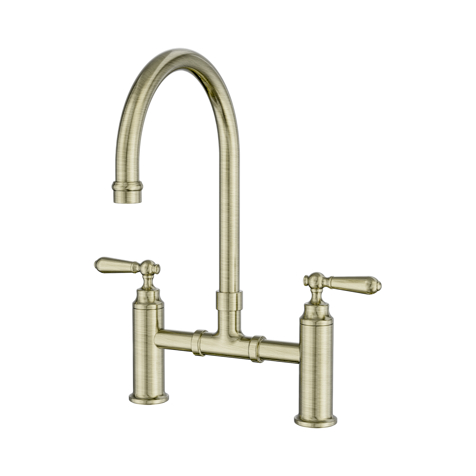 Nero York Bridge Kitchen Set Aged Brass
