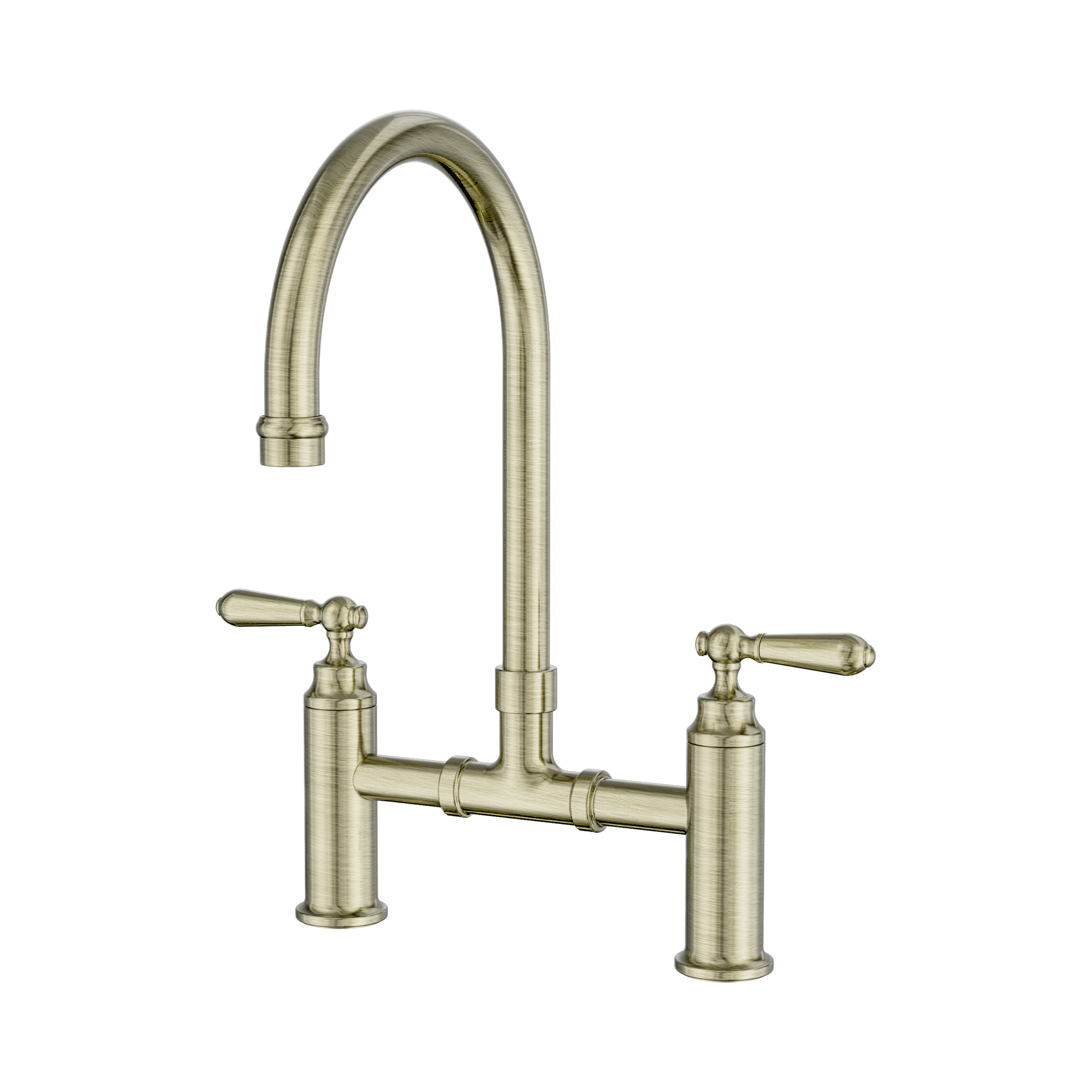 Nero York Bridge Kitchen Set Aged Brass
