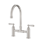 Nero York Bridge Kitchen Set, Brushed Nickel