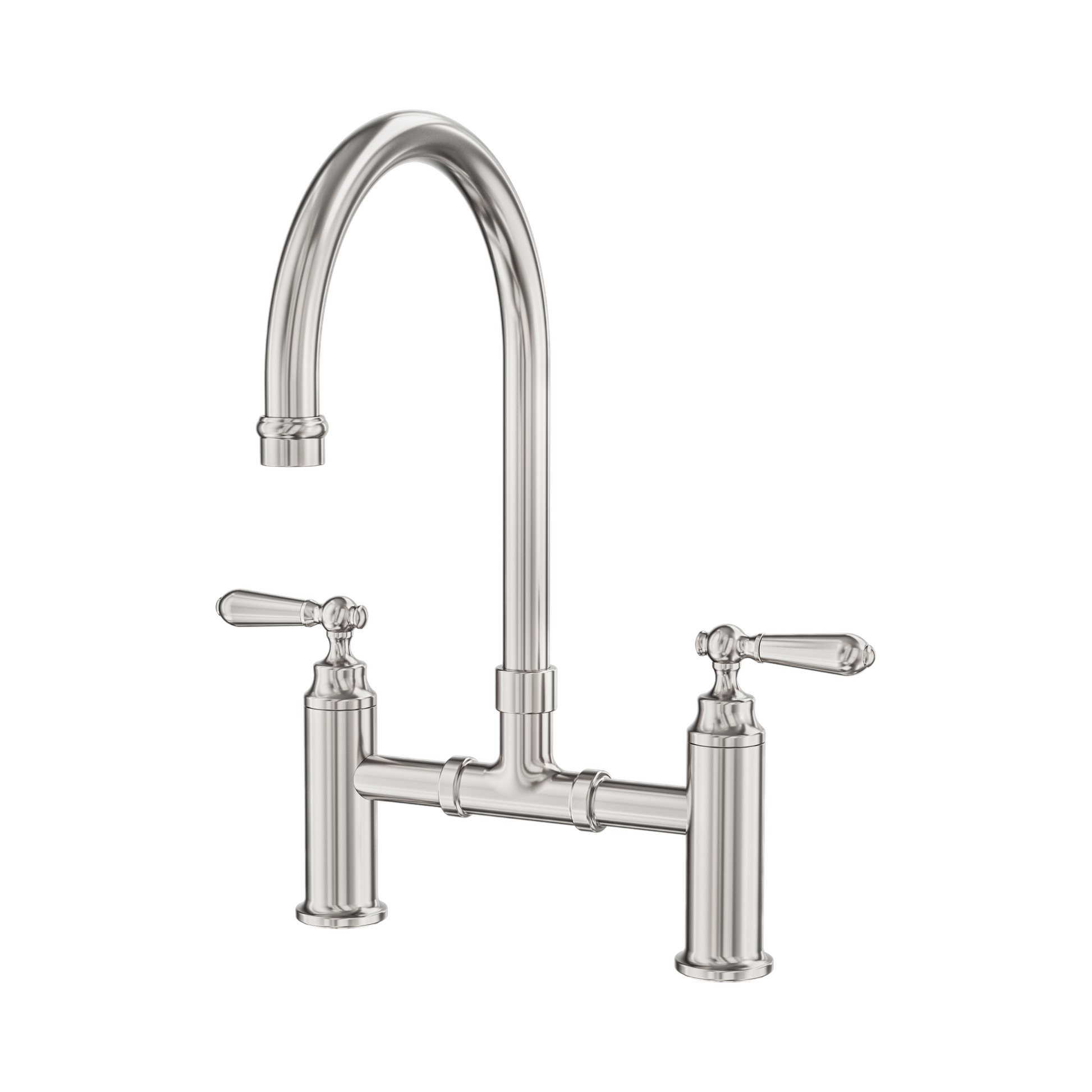Nero York Bridge Kitchen Set, Brushed Nickel