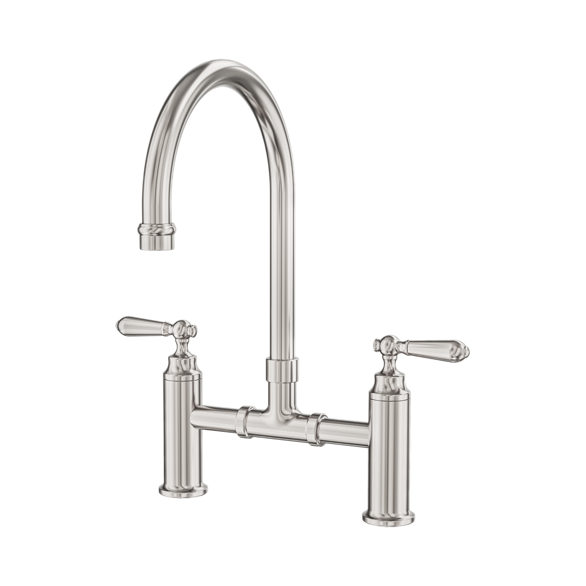 Nero York Bridge Kitchen Set, Brushed Nickel