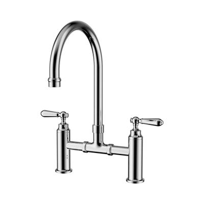 Nero York Bridge Kitchen Set, Chrome