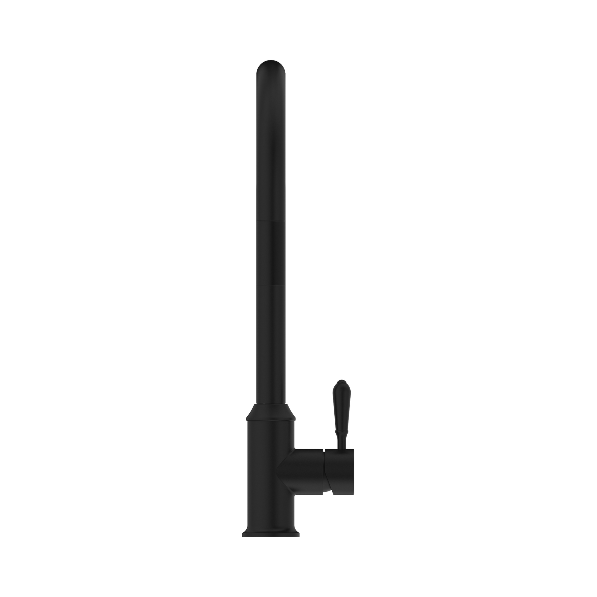 Nero York Pull Out Sink Mixer With Vegie Spray Function With Metal Lever, Matte Black