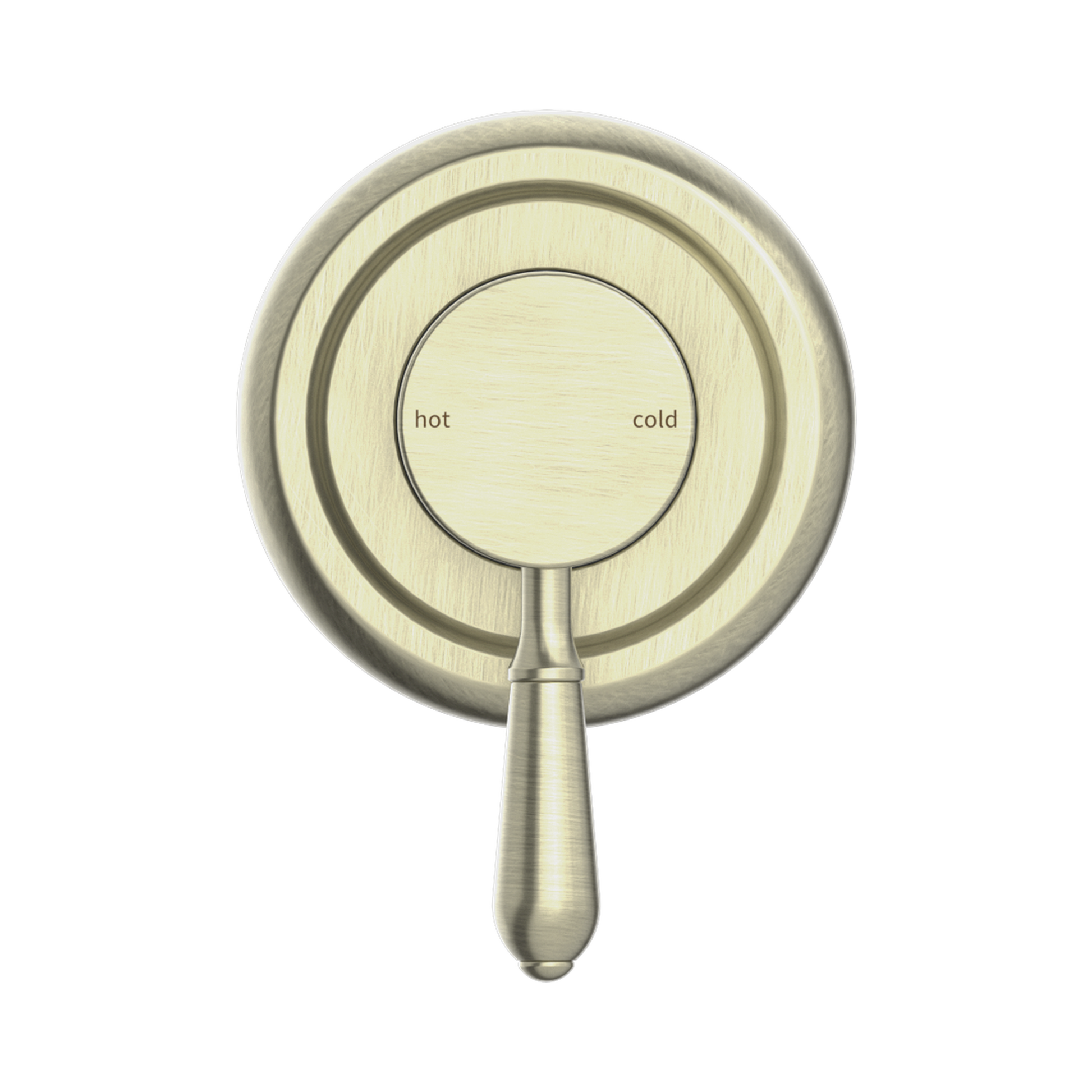 Nero York Wall/Shower Mixer With Metal Lever Aged Brass