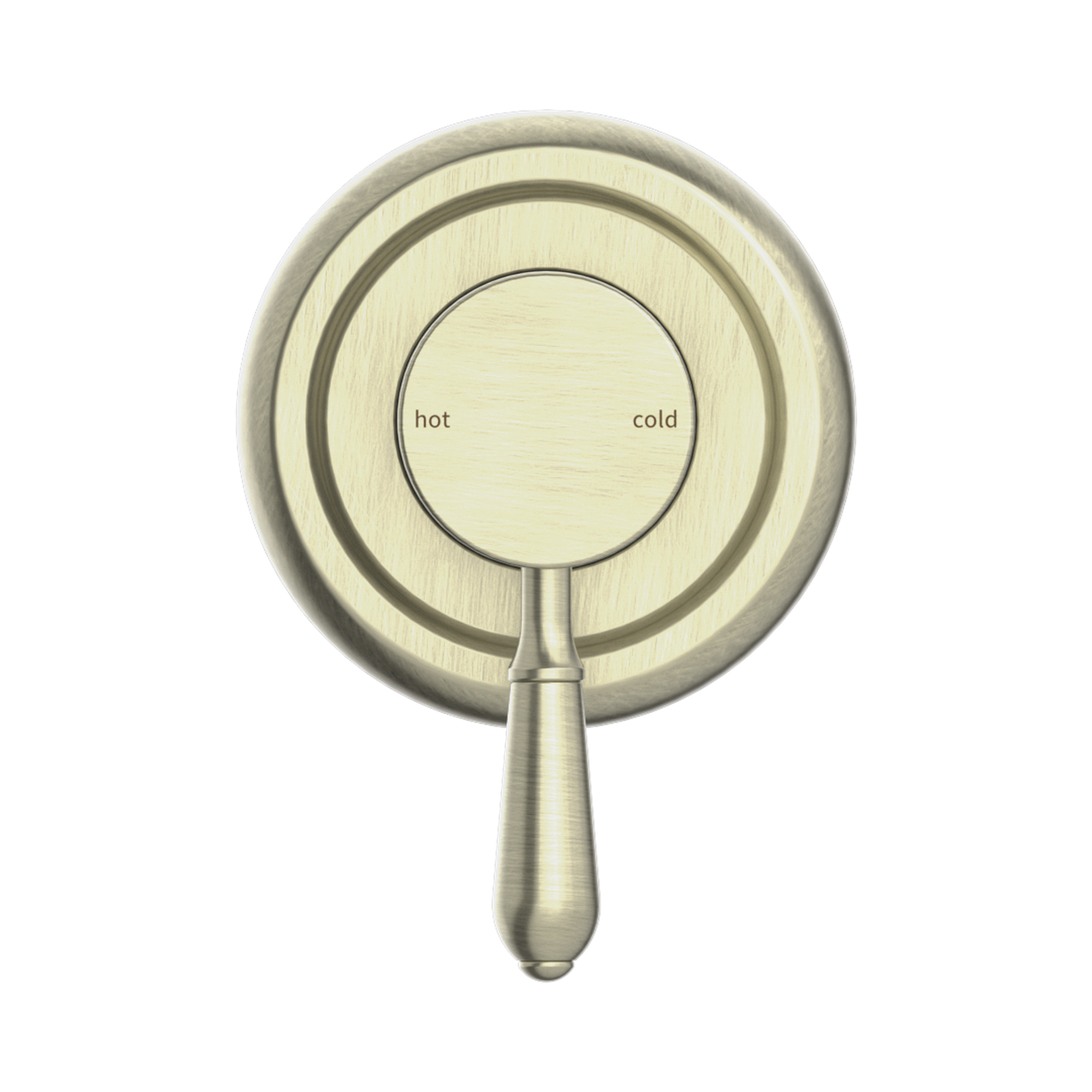 Nero York Wall/Shower Mixer With Metal Lever Aged Brass