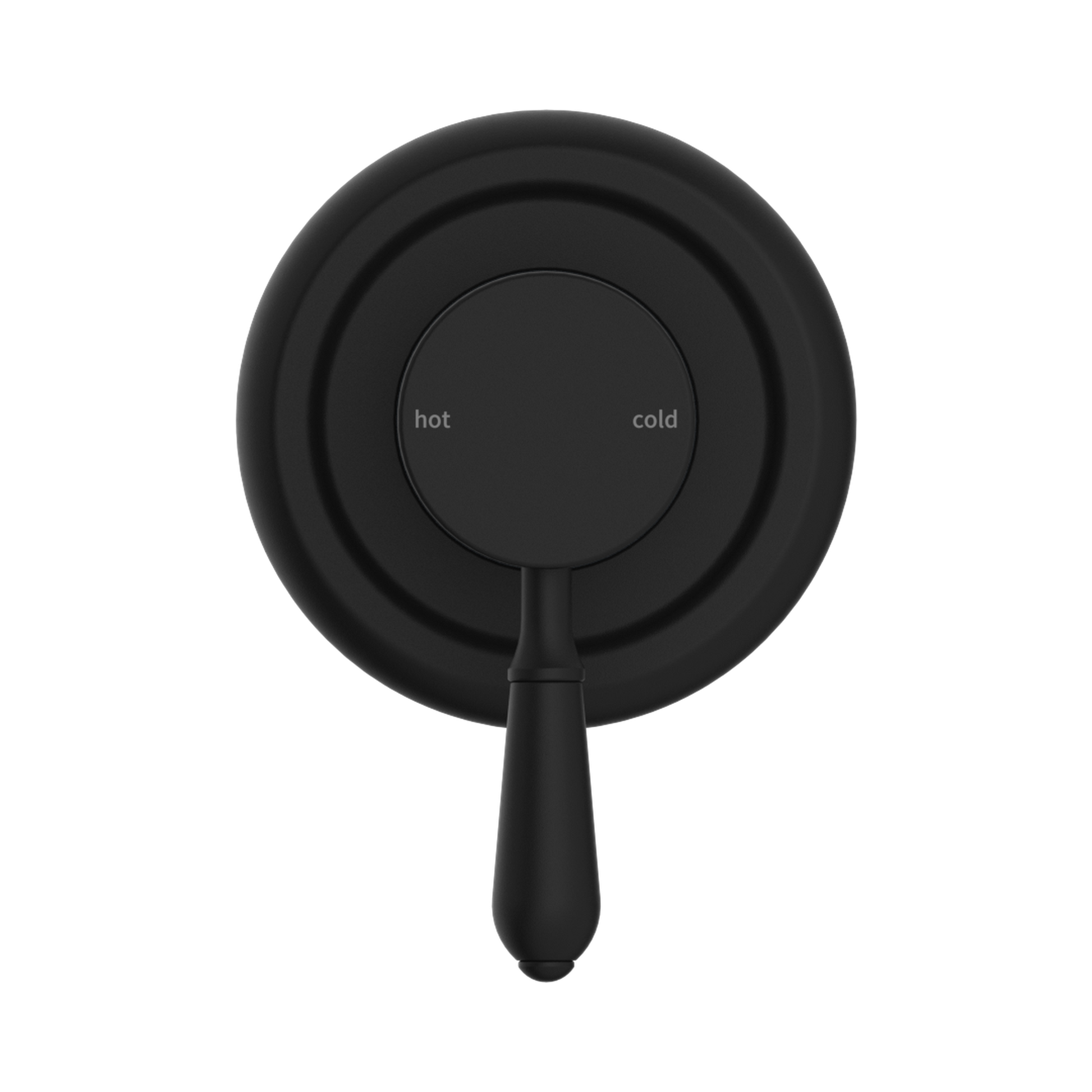 Nero York Wall/Shower Mixer With Metal Lever, Matte Black