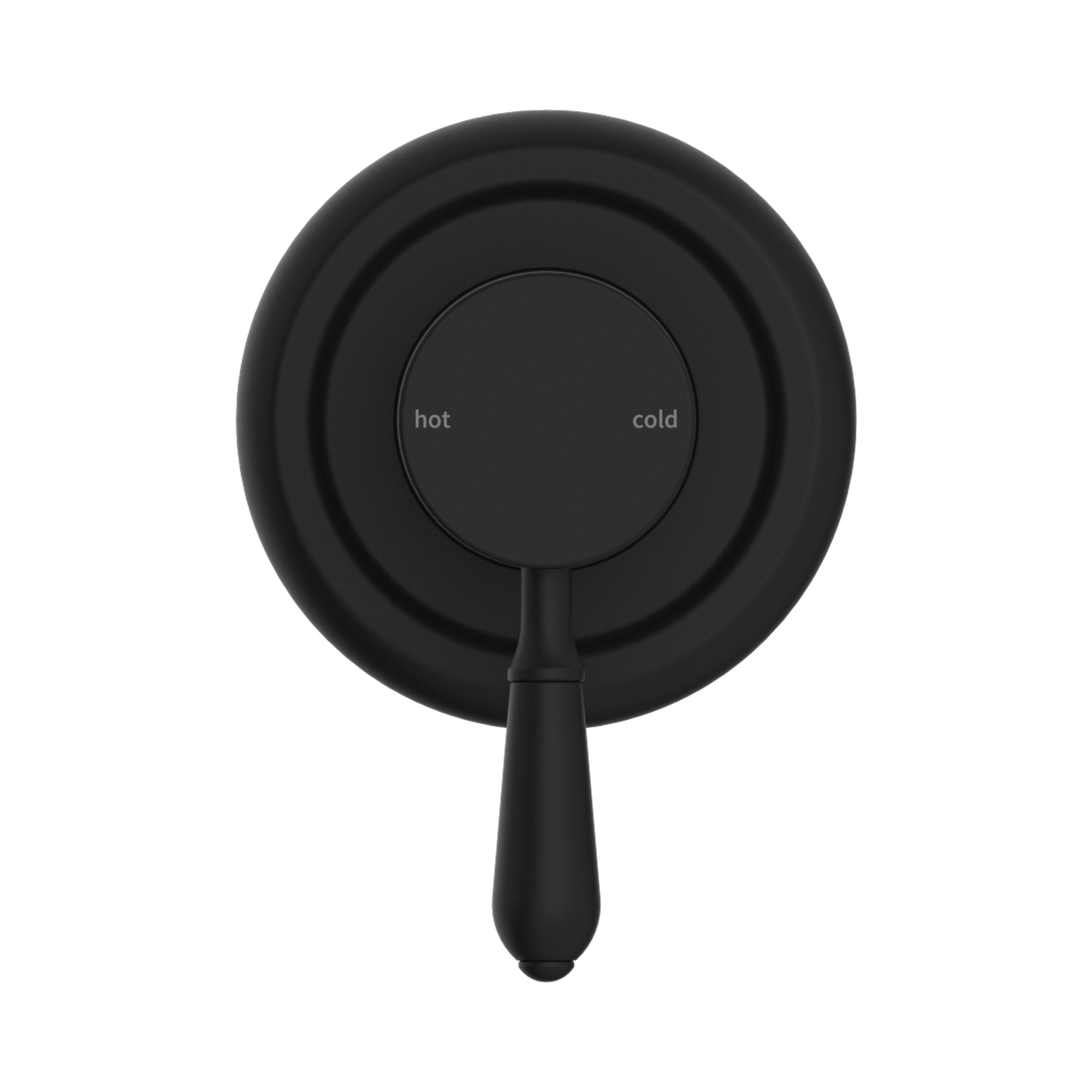 Nero York Wall/Shower Mixer With Metal Lever, Matte Black