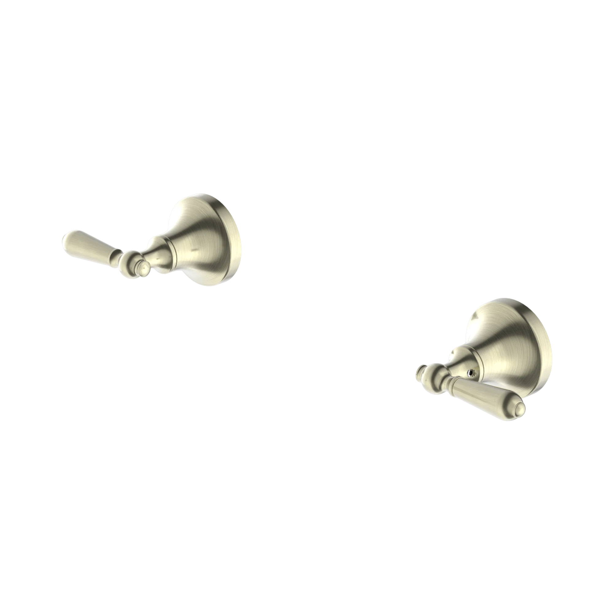 Nero York Wall Top Assemblies With Metal Lever Aged Brass