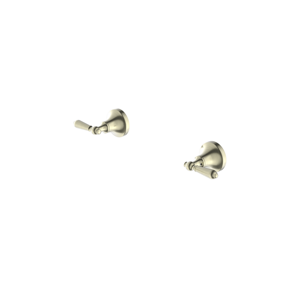Nero York Wall Top Assemblies With Metal Lever II, Aged Brass