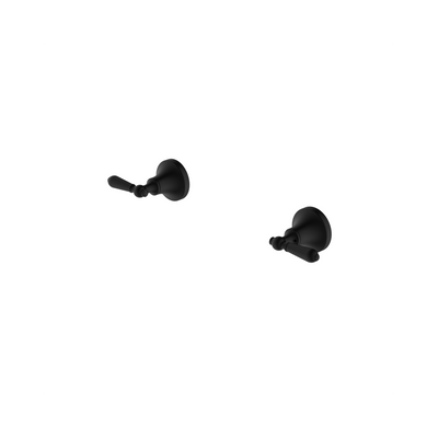 Nero York Wall Top Assemblies With Metal Lever II, Matte Black