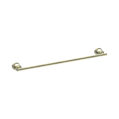 Nero York Single Towel Rail 600mm, Aged Brass